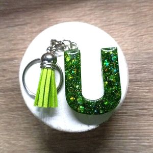 Resin Letter Keychain!!
